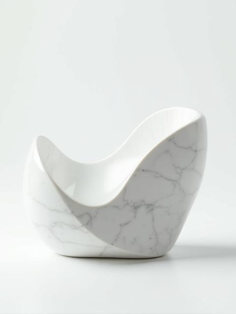 Scultura astratta moderna in marmo